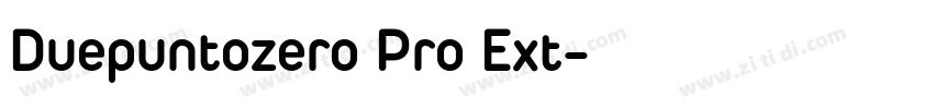 Duepuntozero Pro Ext字体转换